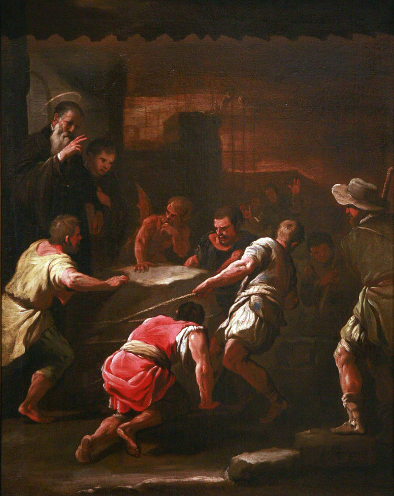 Um milagre de São Benedito - Luca Giordano