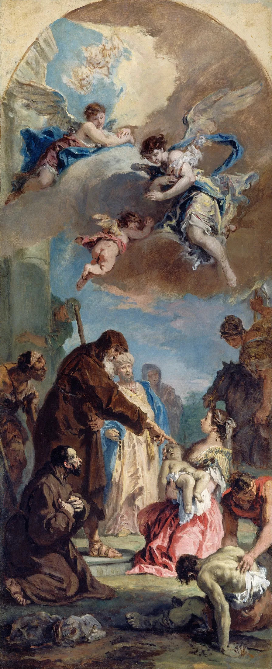 Um milagre de São Francisco de Paula - Sebastiano Ricci