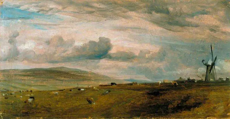 Um moinho de vento perto de Brighton - John Constable