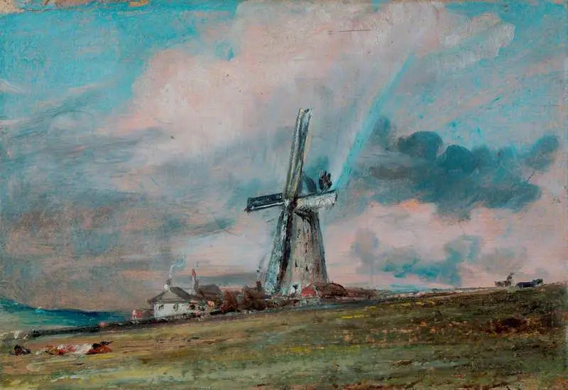 Um moinho de vento nos Downs perto de Brighton - John Constable