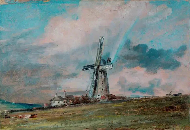Um moinho de vento nos Downs perto de Brighton - John Constable
