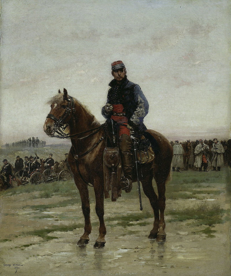 Um oficial montado - Édouard Detaille