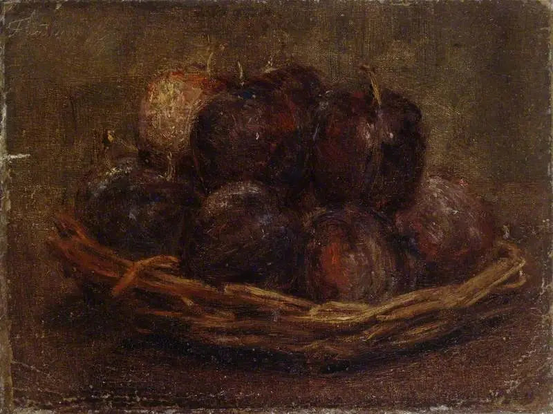 Uma cesta de ameixas - Henri Fantin-Latour