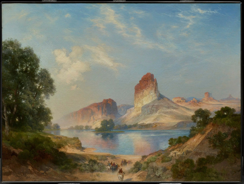 Um paraíso indiano (Green River, Wyoming) - Thomas Moran