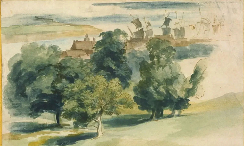 Uma paisagem inglesa - Antoine van Dyck