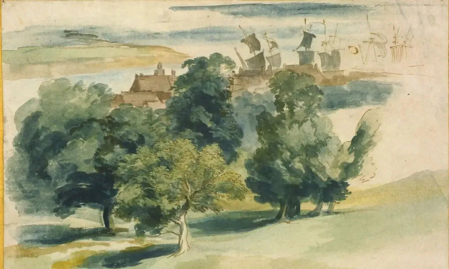 Uma paisagem inglesa - Antoine van Dyck