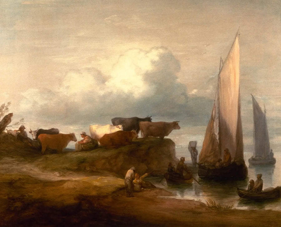 Uma paisagem costeira - Thomas Gainsborough