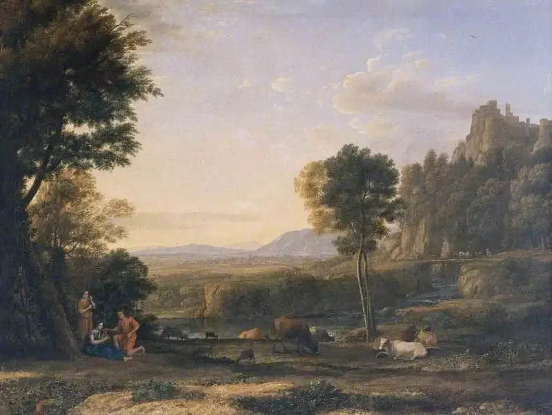 Uma paisagem pastoral - Claude Lorrain