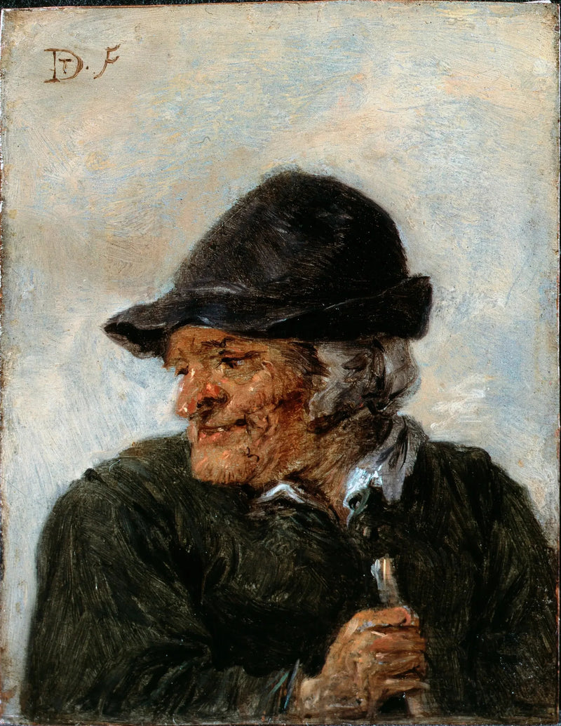 Um camponês - David Teniers Júnior