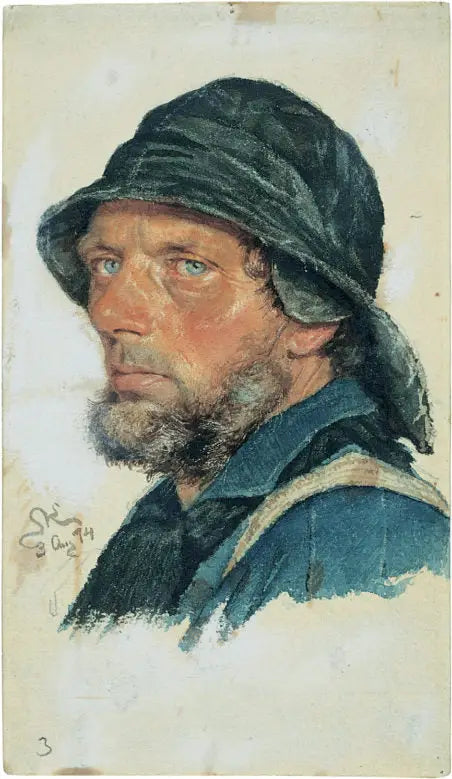 Um pescador de Hornbæk. - Peder Severin Krøyer