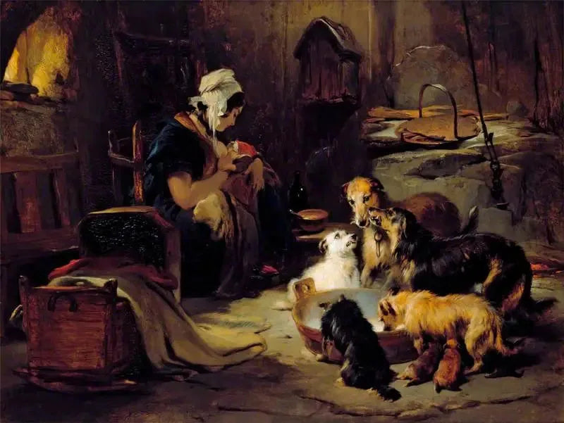 Um café da manhã nas Terras Altas - Edwin Henry Landseer