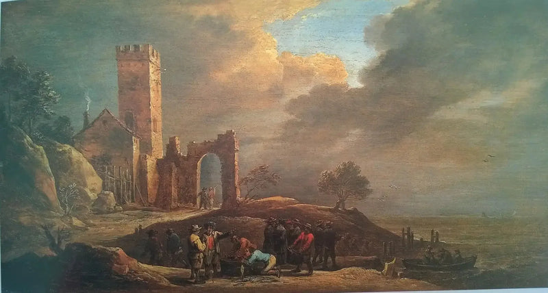 Um pequeno porto - David Teniers Júnior