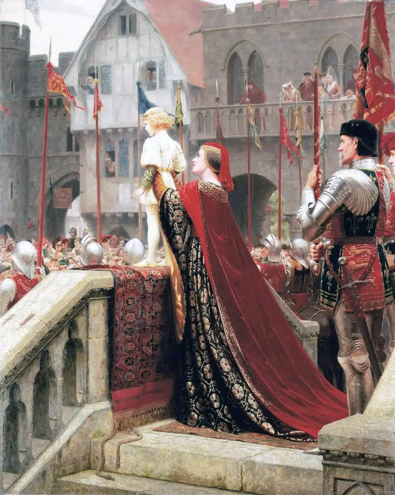 Um Pequeno Príncipe capaz de benzer um trono real a longo prazo - Edmund Blair Leighton