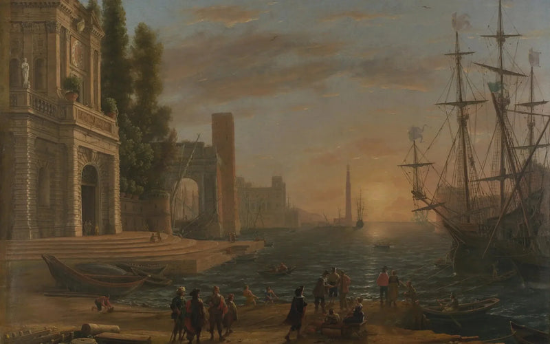 Um porto marítimo - Claude Lorrain