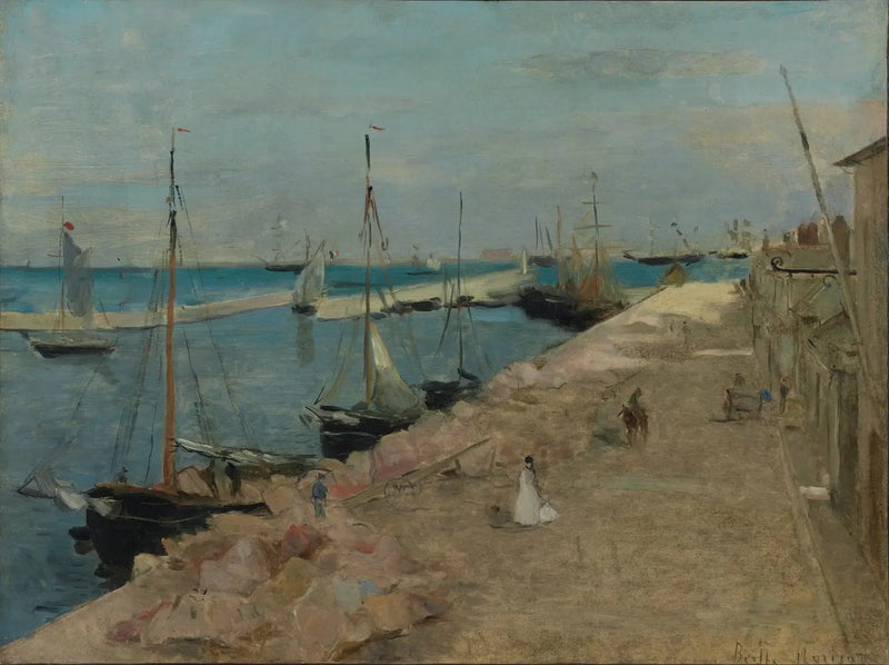 Um cais em Lorient - Berthe Morisot
