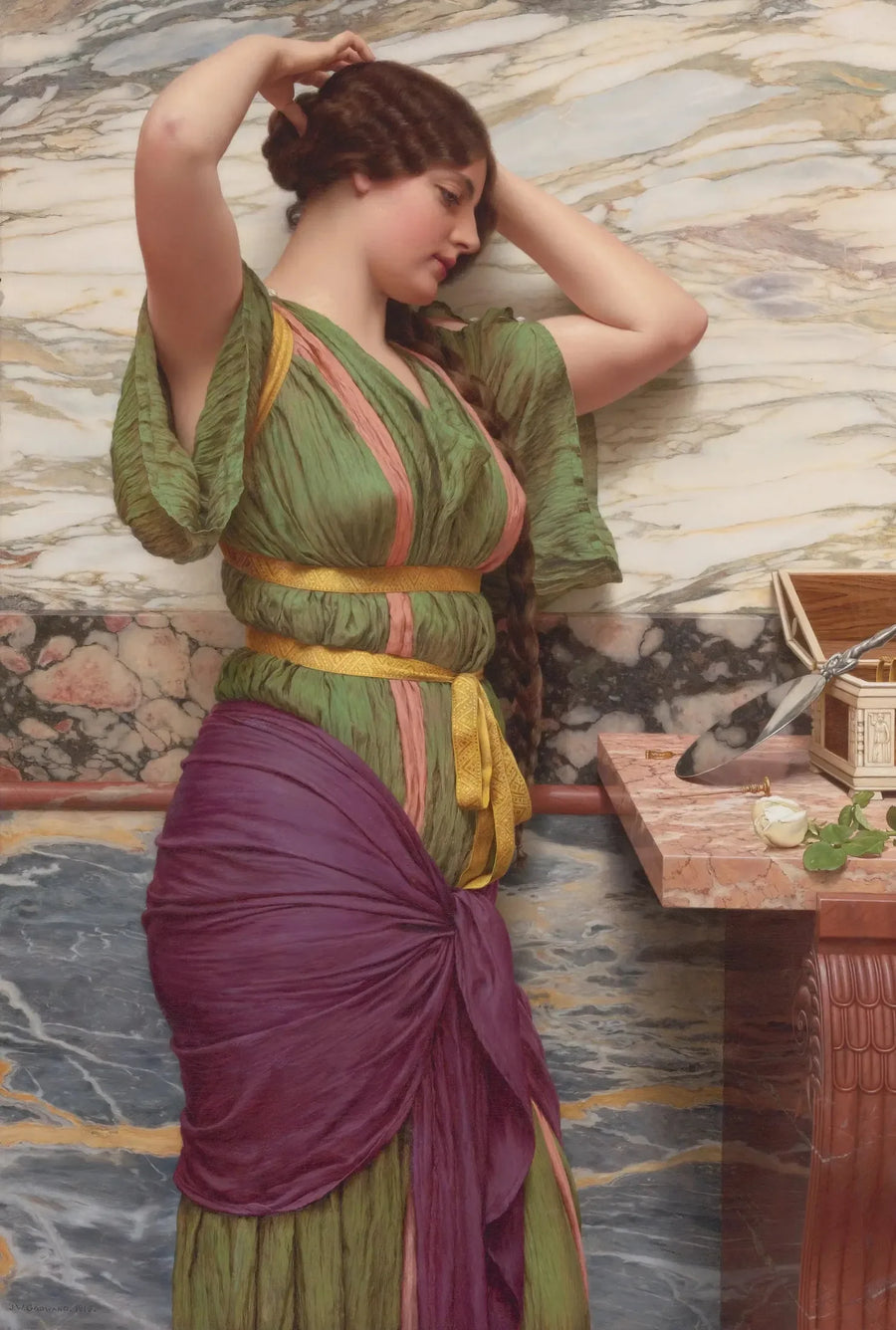 Um reflexo lisonjeiro - John William Godward