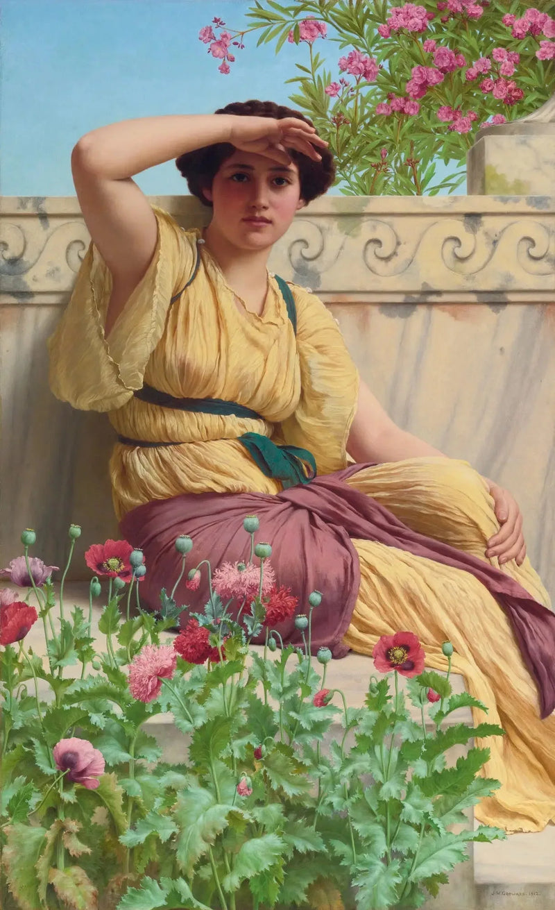 Um encontro romântico - John William Godward
