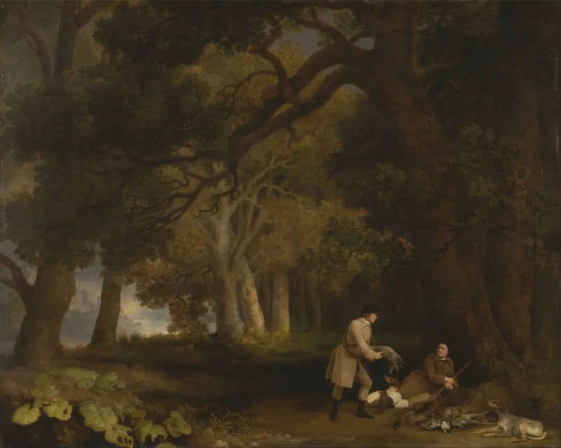 Um descanso após o tiroteio - George Stubbs