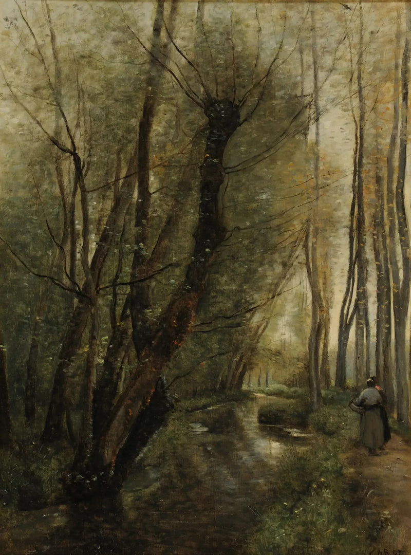 Um riacho, arredores de Beauvais - Jean-Baptiste Camille Corot