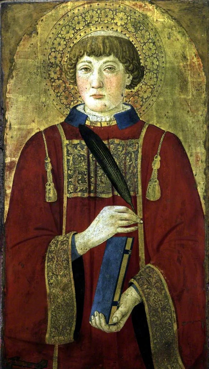Um santo mártir (provavelmente santo Laurentius) - Cosimo Rosselli