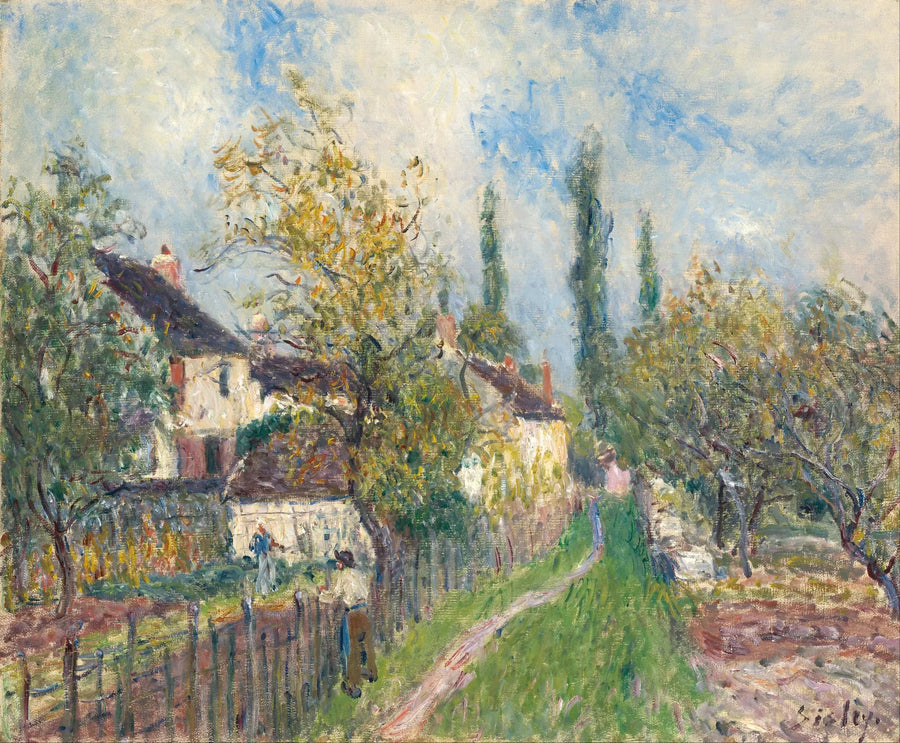 Uma trilha nos Sablons - Alfred Sisley