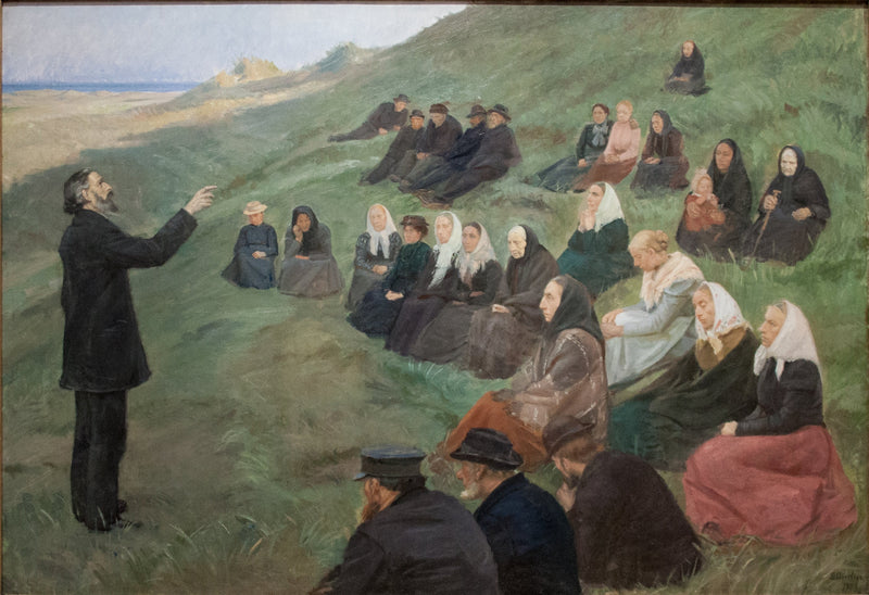 Um sermão no campo - Anna Ancher