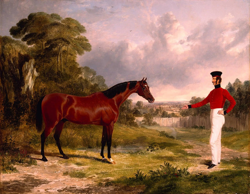 Um soldado com um destrier de oficial - John Frederick Herring, Sr.