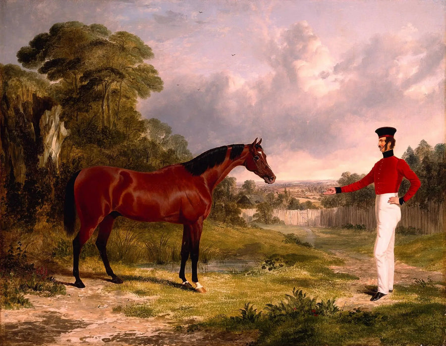 Um soldado com um destrier de oficial - John Frederick Herring, Sr.