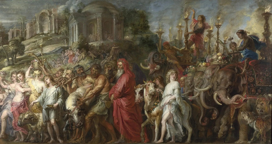 Um triunfo romano - Peter Paul Rubens
