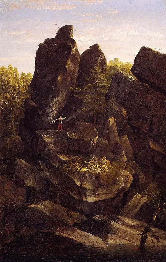 Um vale rochoso - Thomas Cole