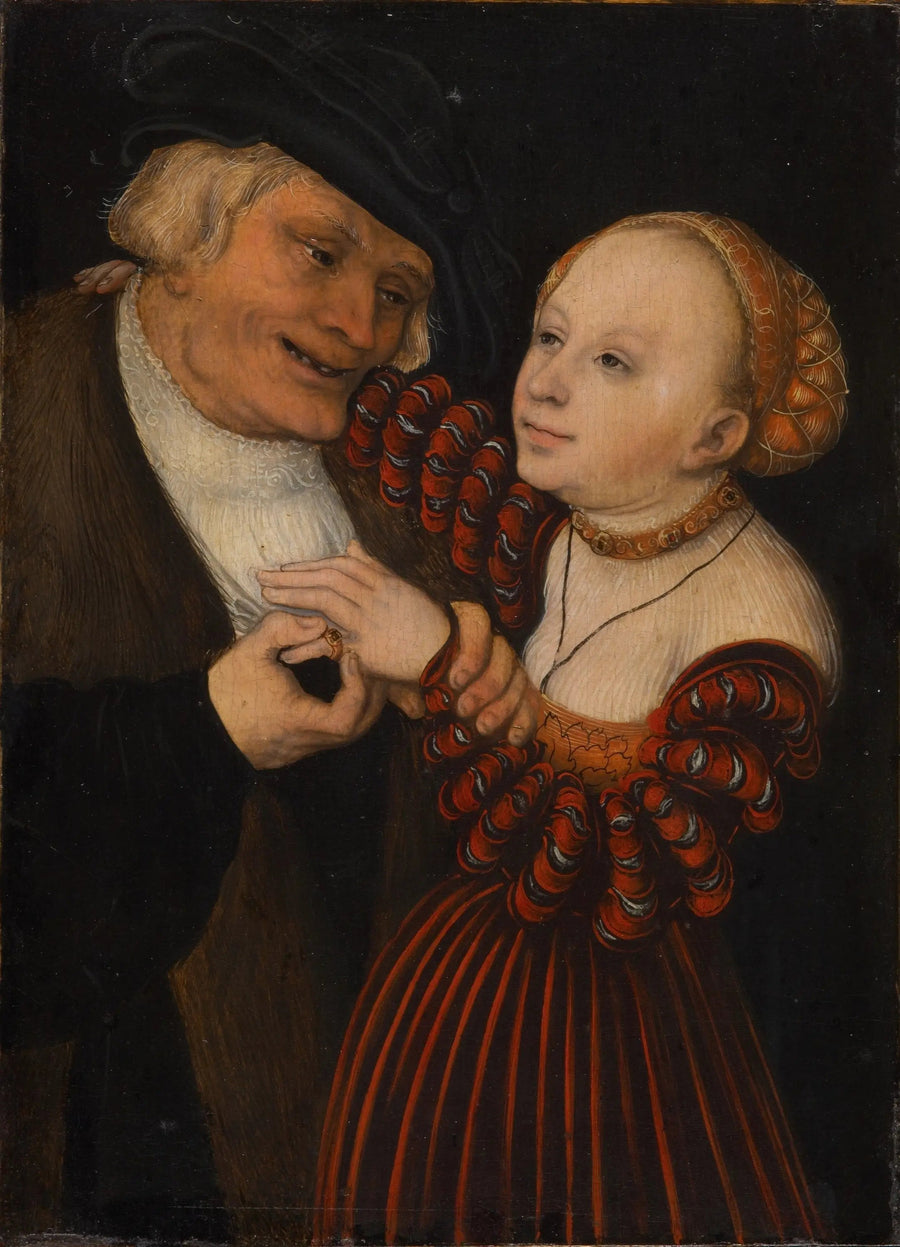 Um homem idoso com uma menina / Um casal mal combinado - Lucas Cranach o Velho