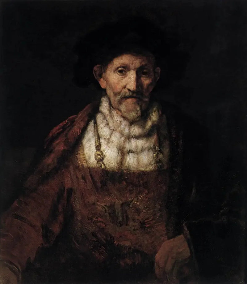 Um velho em um traje extravagante - Rembrandt