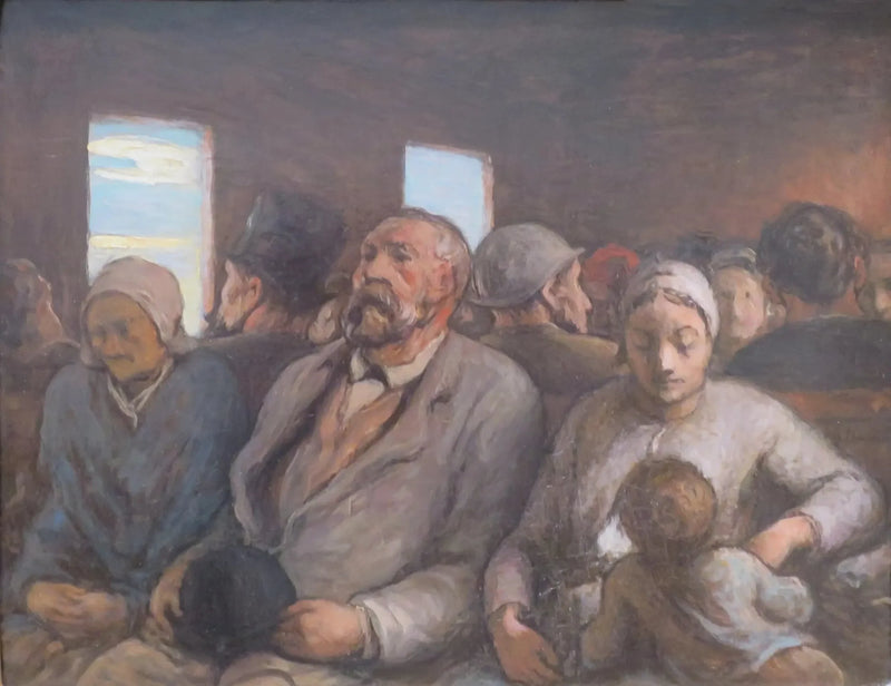 Um Vagão de terceira classe - Honoré Daumier