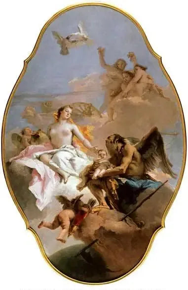 Uma alegoria com Vênus e o tempo - Giovanni Battista Tiepolo