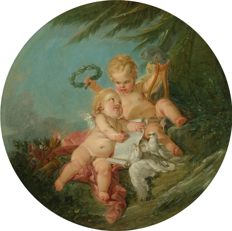 Uma alegoria da poesia - François Boucher