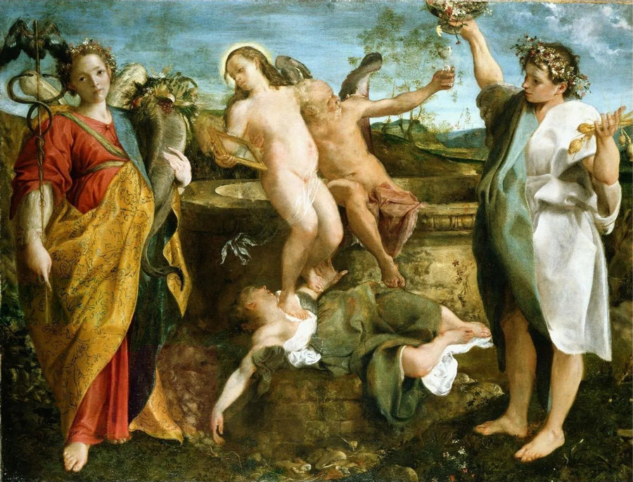 Uma alegoria da verdade e do tempo - Annibale Carracci