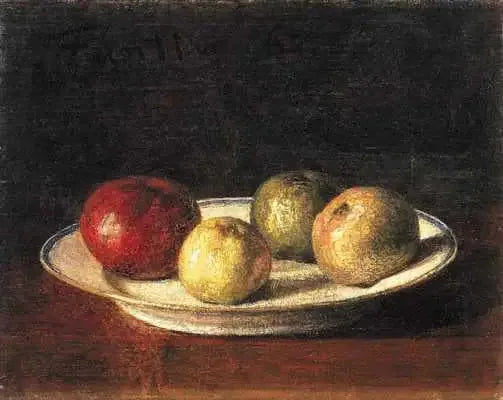 Um prato de maçãs - Henri Fantin-Latour