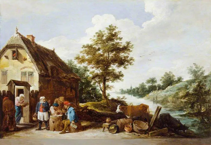 Uma pousada às margens do rio - David Teniers, o Jovem
