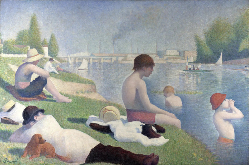 Um banho em Asnières - Georges Seurat