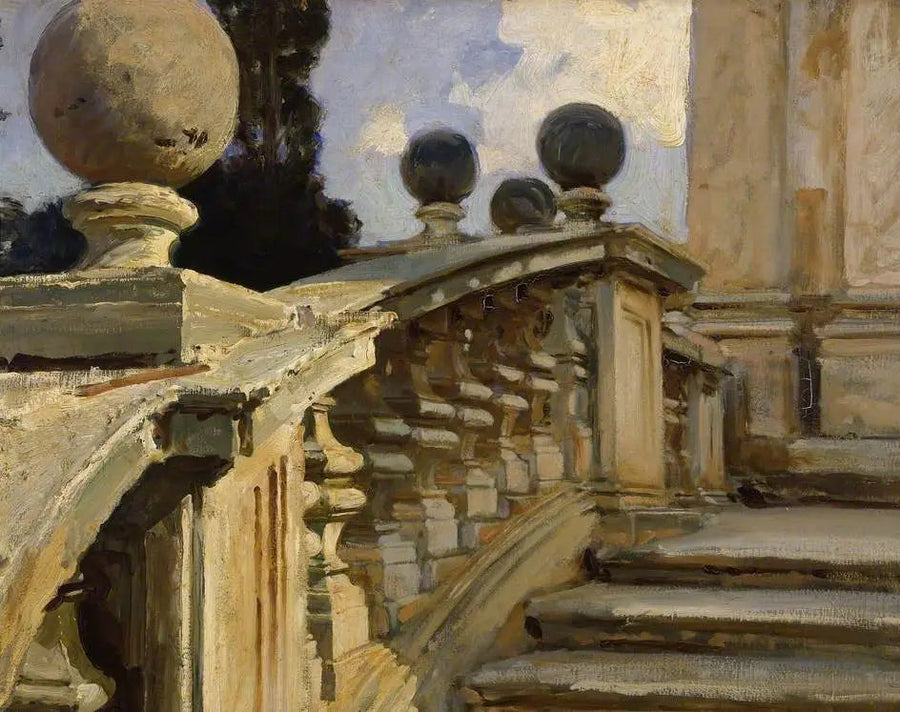 Uma balaustrada - John Singer Sargent