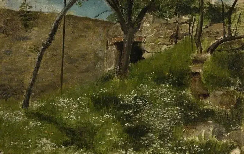 Um banco floral - Lawrence Alma-Tadema