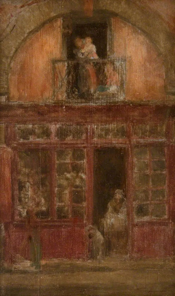 Uma loja com varanda - James Abbott McNeill Whistler