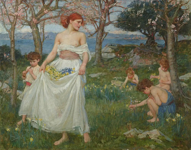 Uma canção da primavera - John William Waterhouse