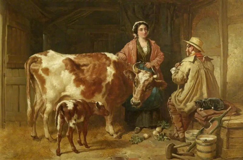 Uma conversa com a leiteira - John Frederick Herring, Sr.