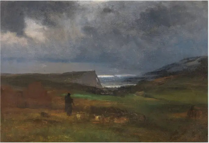Uma costa, à noite - George Inness