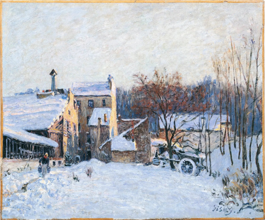 Um pátio em Chaville - Alfred Sisley