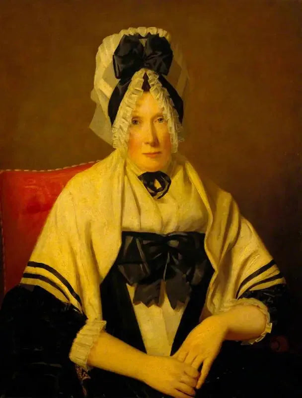 Uma dama com touca de renda (talvez Ann Edgar, Lady Raeburn) - Henry Raeburn