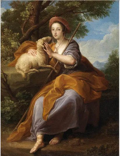 Uma senhora da família Leeson como pastora - Pompeo Batoni
