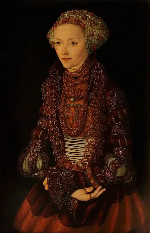 Uma dama desconhecida, anteriormente chamada Sibila de Cleves, esposa de João Frederico de Saxônia - Lucas Cranach, o Velho