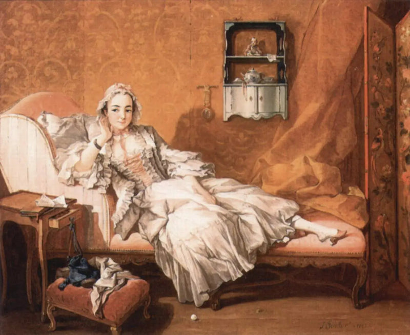 Uma dama em seu sofá de descanso - François Boucher